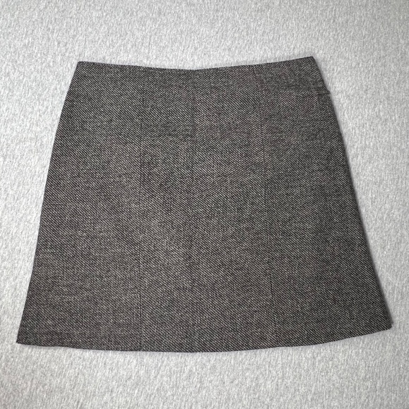 PrAna Quincy Grey Tweed Wool Buckled Wrap Skirt | Red| | Size Small - Picture 2 of 14